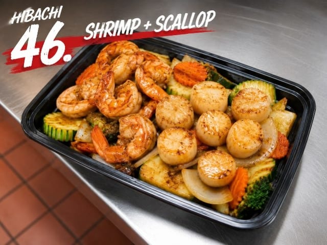 Shrimp & Scallop Hibachi.