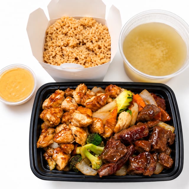 # 39. Chicken & Steak Hibachi.