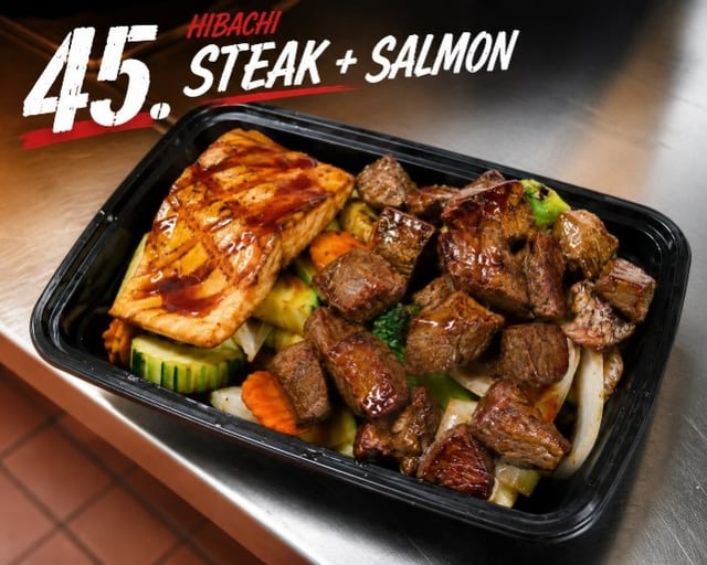 Steak & Salmon Hibachi.