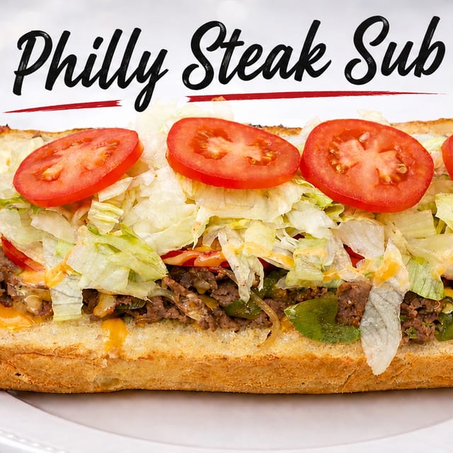 # 100. PhillySteak Subs ( Large).
