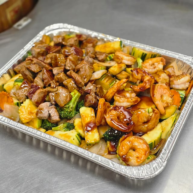 Steak & Shrimp Meal.