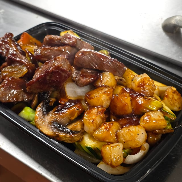 Steak & Scallop Hibachi.