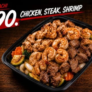 Chicken, Steak, Shrimp Hibachi