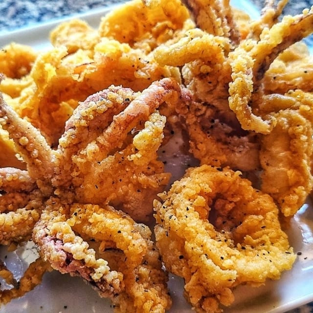 # 9. Calamari W. Fries.