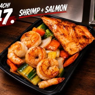 Shrimp & Salmon Hibachi
