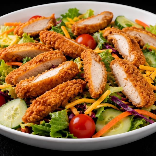 Chicken Tender Salad.